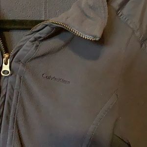 Cozy Calvin Klein Purple Zip Up Size M